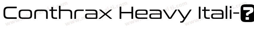 Conthrax Heavy Itali字体转换